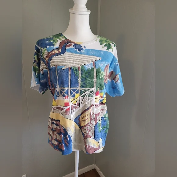 Vintage Michael Leu Top - Picture 1 of 8